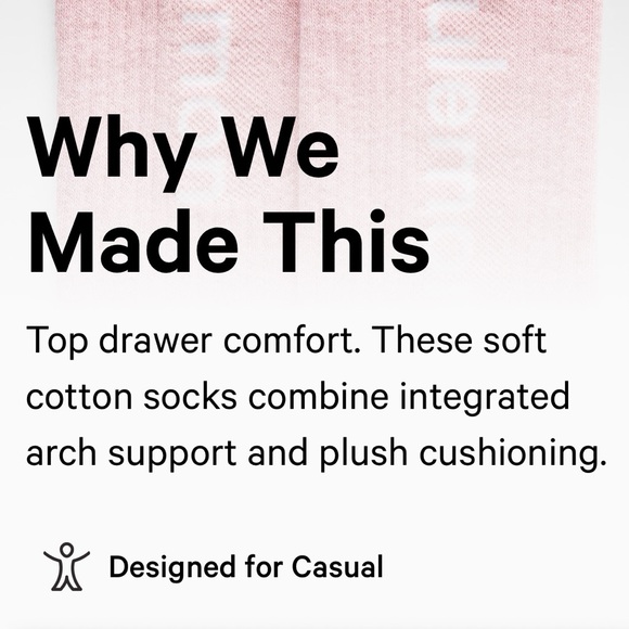 NWT Sz L UNISEX DAILY ESSENTIAL CREW SOCKS WORDMARK - Raceway Green - Lululemon - Picture 4 of 9